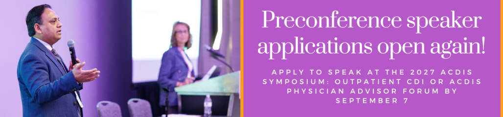 ACDIS preconference call for speakers